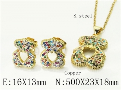 HY Wholesale Jewelry Set 316L Stainless Steel jewelry Set-HY21S0417IHR