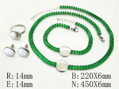 HY Wholesale Jewelry Set 316L Stainless Steel jewelry Set-HY50S0483JJA