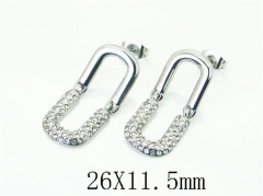 HY Wholesale Earrings 316L Stainless Steel Earrings Jewelry-HY80E1100OR