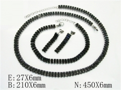 HY Wholesale Jewelry Set 316L Stainless Steel jewelry Set-HY50S0477JJE