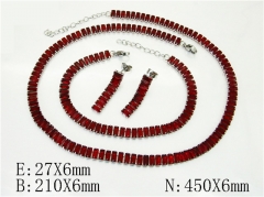 HY Wholesale Jewelry Set 316L Stainless Steel jewelry Set-HY50S0475JJX