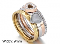 HY Wholesale Rings Jewelry 316L Stainless Steel Jewelry Rings-HY0151R0411