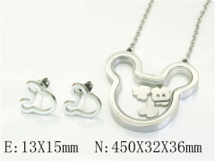 HY Wholesale Jewelry Set 316L Stainless Steel jewelry Set Fashion Jewelry-HY21S0421IHE