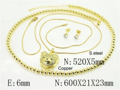 HY Wholesale Jewelry Set 316L Stainless Steel jewelry Set Fashion Jewelry-HY45S0061IIW