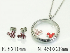 HY Wholesale Jewelry Set 316L Stainless Steel jewelry Set Fashion Jewelry-HY21S0431IHD