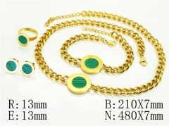 HY Wholesale Jewelry Set 316L Stainless Steel jewelry Set Fashion Jewelry-HY50S0511JWW