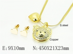 HY Wholesale Jewelry Set 316L Stainless Steel jewelry Set Fashion Jewelry-HY45S0055HPW