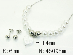 HY Wholesale Jewelry Set 316L Stainless Steel jewelry Set Fashion Jewelry-HY21S0434OW