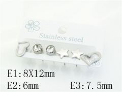 HY Wholesale Earrings 316L Stainless Steel Earrings Jewelry-HY80E1104JX