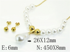 HY Wholesale Jewelry Set 316L Stainless Steel jewelry Set Fashion Jewelry-HY21S0437PZ