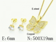 HY Wholesale Jewelry Set 316L Stainless Steel jewelry Set Fashion Jewelry-HY45S0095HKD