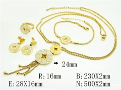 HY Wholesale Jewelry Set 316L Stainless Steel jewelry Set Fashion Jewelry-HY50S0523JBB