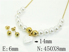 HY Wholesale Jewelry Set 316L Stainless Steel jewelry Set Fashion Jewelry-HY21S0435PC