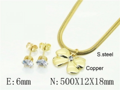 HY Wholesale Jewelry Set 316L Stainless Steel jewelry Set Fashion Jewelry-HY45S0073HEE