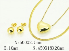 HY Wholesale Jewelry Set 316L Stainless Steel jewelry Set Fashion Jewelry-HY45S0089HME