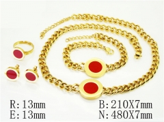 HY Wholesale Jewelry Set 316L Stainless Steel jewelry Set Fashion Jewelry-HY50S0512JAA