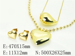 HY Wholesale Jewelry Set 316L Stainless Steel jewelry Set Fashion Jewelry-HY45S0059HPR