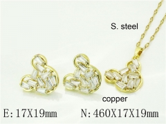 HY Wholesale Jewelry Set 316L Stainless Steel jewelry Set Fashion Jewelry-HY21S0428IHE