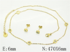 HY Wholesale Jewelry Set 316L Stainless Steel jewelry Set Fashion Jewelry-HY32S0133HJX