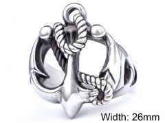 HY Wholesale Rings Jewelry 316L Stainless Steel Jewelry Rings-HY0153R0106