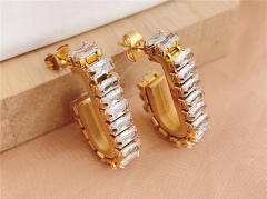 HY Wholesale Earrings 316L Stainless Steel Earrings Jewelry-HY0123E0040