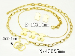 HY Wholesale Jewelry Set 316L Stainless Steel jewelry Set Fashion Jewelry-HY21S0442IHR