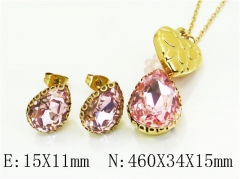 HY Wholesale Jewelry Set 316L Stainless Steel jewelry Set Fashion Jewelry-HY92S0224HRR