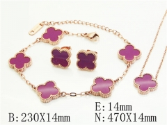 HY Wholesale Jewelry Set 316L Stainless Steel jewelry Set Fashion Jewelry-HY30S0154HMR