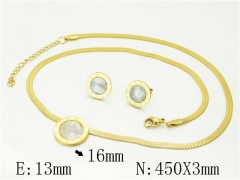 HY Wholesale Jewelry Set 316L Stainless Steel jewelry Set Fashion Jewelry-HY34S0185MJ