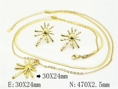 HY Wholesale Jewelry Set 316L Stainless Steel jewelry Set Fashion Jewelry-HY30S0112HMS