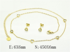 HY Wholesale Jewelry Set 316L Stainless Steel jewelry Set Fashion Jewelry-HY32S0149HKB