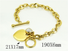 HY Wholesale Bracelets 316L Stainless Steel Jewelry Bracelets-HY02B0069HRR