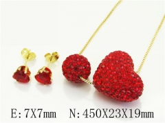 HY Wholesale Jewelry Set 316L Stainless Steel jewelry Set Fashion Jewelry-HY45S0119HJF