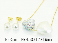 HY Wholesale Jewelry Set 316L Stainless Steel jewelry Set Fashion Jewelry-HY45S0117HIA