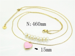 HY Wholesale Stainless Steel 316L Jewelry Popular Necklaces-HY32N0784HHB