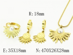 HY Wholesale Jewelry Set 316L Stainless Steel jewelry Set Fashion Jewelry-HY50S0596HOS