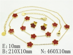 HY Wholesale Jewelry Set 316L Stainless Steel jewelry Set Fashion Jewelry-HY32S0165INW