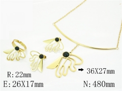 HY Wholesale Jewelry Set 316L Stainless Steel jewelry Set Fashion Jewelry-HY50S0578HOD