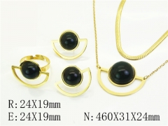 HY Wholesale Jewelry Set 316L Stainless Steel jewelry Set Fashion Jewelry-HY50S0571IHV