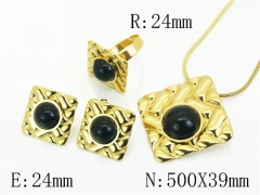 HY Wholesale Jewelry Set 316L Stainless Steel jewelry Set Fashion Jewelry-HY50S0545IHR