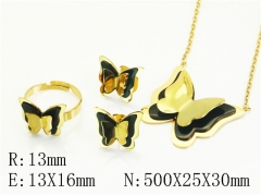 HY Wholesale Jewelry Set 316L Stainless Steel jewelry Set Fashion Jewelry-HY50S0586HOB