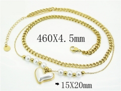 HY Wholesale Stainless Steel 316L Jewelry Popular Necklaces-HY32N0785HJV