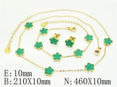 HY Wholesale Jewelry Set 316L Stainless Steel jewelry Set Fashion Jewelry-HY32S0166INA