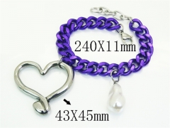 HY Wholesale Bracelets 316L Stainless Steel Jewelry Bracelets-HY21B0652HNE