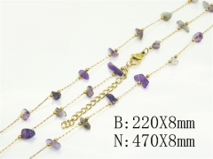 HY Wholesale Stainless Steel 316L Necklaces Bracelets Sets-HY53S0301H45