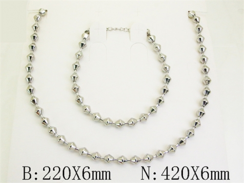 HY Wholesale Stainless Steel 316L Necklaces Bracelets Sets-HY70S0635NL