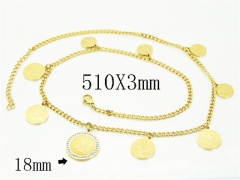 HY Wholesale Stainless Steel 316L Jewelry Popular Necklaces-HY30N0181IIE