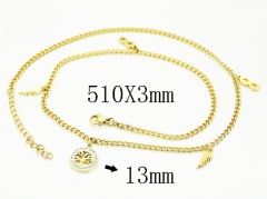 HY Wholesale Stainless Steel 316L Jewelry Popular Necklaces-HY30N0180HKD