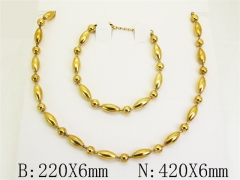 HY Wholesale Stainless Steel 316L Necklaces Bracelets Sets-HY70S0632HJN