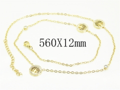 HY Wholesale Stainless Steel 316L Jewelry Popular Necklaces-HY30N0177HOW